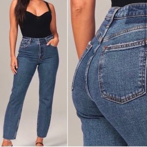 Abercrombie High Rise Mom Jean